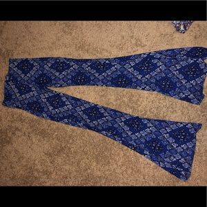 Stretchy bell bottom pants